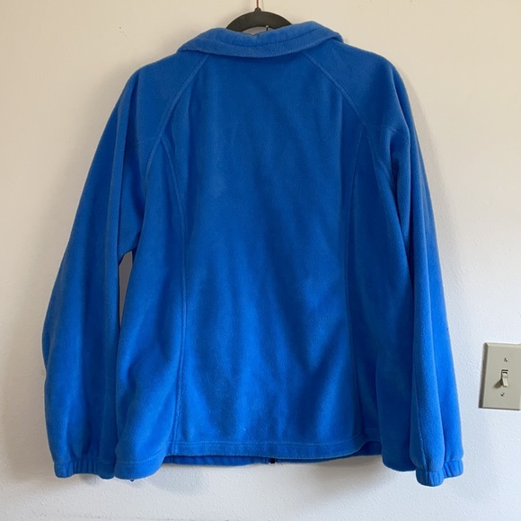 Columbia Sky Blue Fleece Zip Up Jacket Benton Springs Classic Jacket - Picture 5 of 5